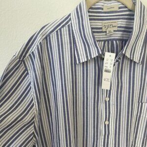 J. CREW Mens Short Sleeve Button-Down (XL)